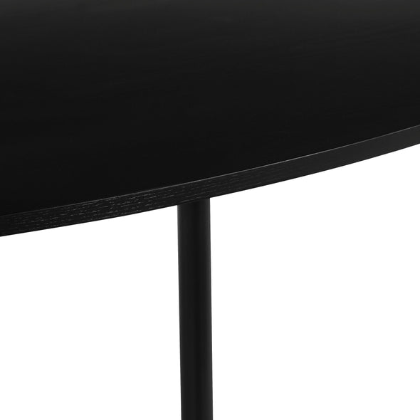 Măsuță de cafea Annelise din MDF negru, design minimalist, lățime140cm - LunaHome.ro