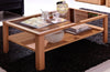 Masuta de cafea Innostyle din lemn de fag si sticla, 120 cm lungime - LunaHome.ro
