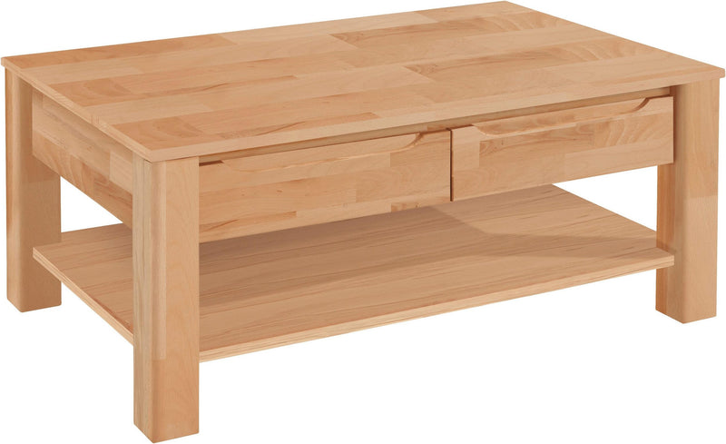 Masuta de cafea Woltra Denis din lemn masiv de fag, 110 cm - LunaHome.ro