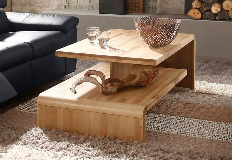 Masuta de cafea Woltra Sylt din lemn de fag cu design modern - LunaHome.ro