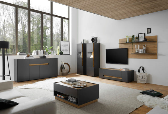 Masuta de cafea »City Giron« cu 2 culori, aspect de lemn, 90x60 cm - LunaHome.ro