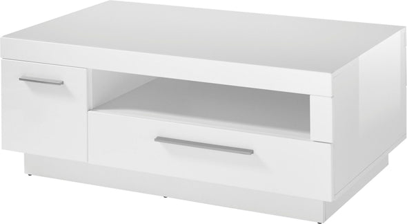 Masuta de cafea »MERAN« cu suprafata alb mat, 110x65 cm - LunaHome.ro