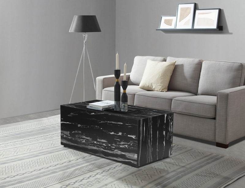 Masuta de cafea »Ronthon« blat cu aspect de marmura, 95x45 cm - LunaHome.ro