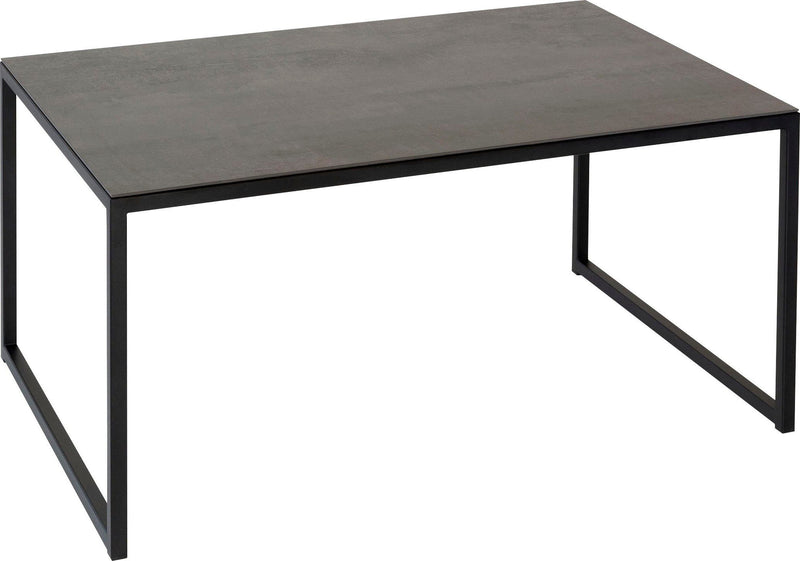 Masuta de cafea Henke cu blat ceramic si baza metalica, 90x60 cm - LunaHome.ro
