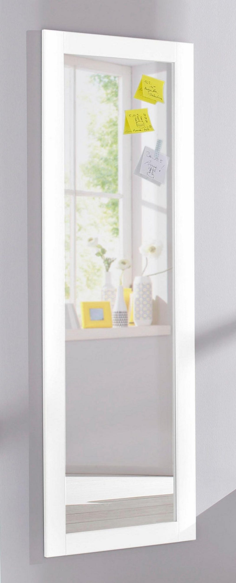 Oglinda »Rondo«, cu cadru din Mdf alb, 150x50 cm - LunaHome.ro