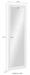 Oglinda »Rondo«, cu cadru din Mdf alb, 150x50 cm - LunaHome.ro