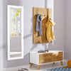 Oglinda »Rondo«, cu cadru din Mdf alb, 150x50 cm - LunaHome.ro