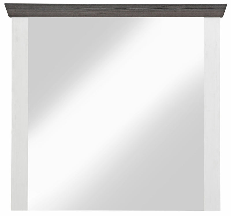Oglinda »Siena« cu cadru decorativ, aspect de lemn, 107x100 cm - LunaHome.ro