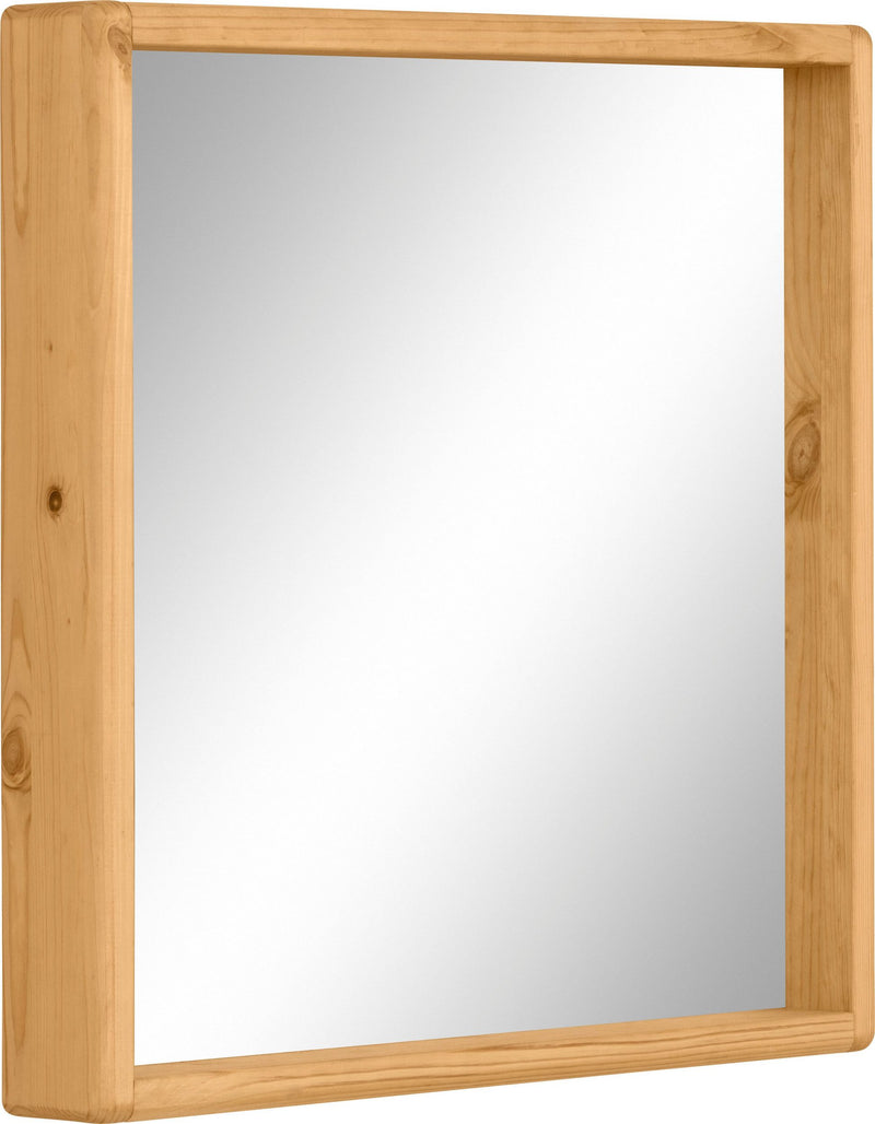 Oglinda cu rama adanca Jorrick, cadru din lemn masiv de pin, latime 60 cm - LunaHome.ro