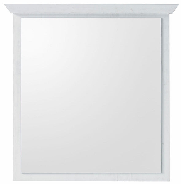 Oglinda de perete California cu rama alba, 92x99 cm - LunaHome.ro