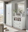 Oglinda de perete California cu rama alba, 92x99 cm - LunaHome.ro