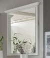 Oglinda de perete California cu rama alba, 92x99 cm - LunaHome.ro