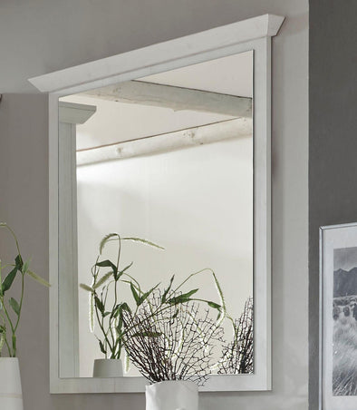 Oglinda de perete California cu rama alba, 92x99 cm - LunaHome.ro