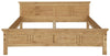 Pat din lemn masiv Indra, cu freze decorative, 180x200 cm - LunaHome.ro
