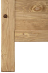 Pat din lemn masiv Indra, cu freze decorative, 180x200 cm - LunaHome.ro