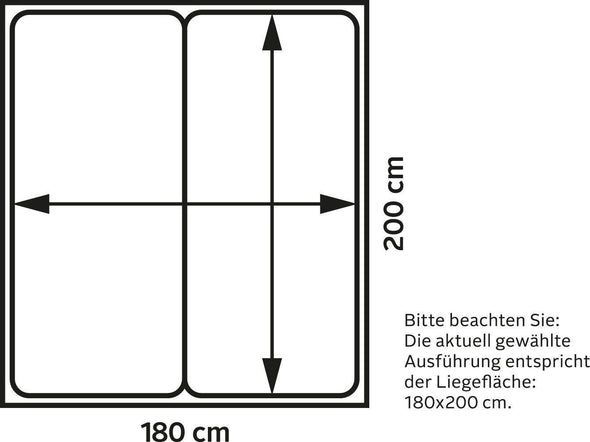Pat din lemn masiv Indra, cu freze decorative, 180x200 cm - LunaHome.ro