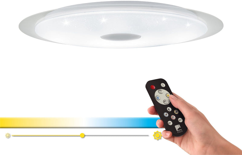 Plafoniera EGLO MORATICA-A, control prin telecomandă, lumină de veghe - LunaHome.ro