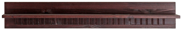 Poliță de perete »Cubrix«, din lemn masiv de pin maro inchis, 90 cm lungime - LunaHome.ro
