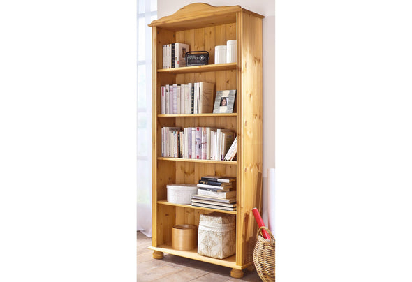 Raft biblioteca »Mette«, din lemn masiv de pin, 180 cm inaltime - LunaHome.ro