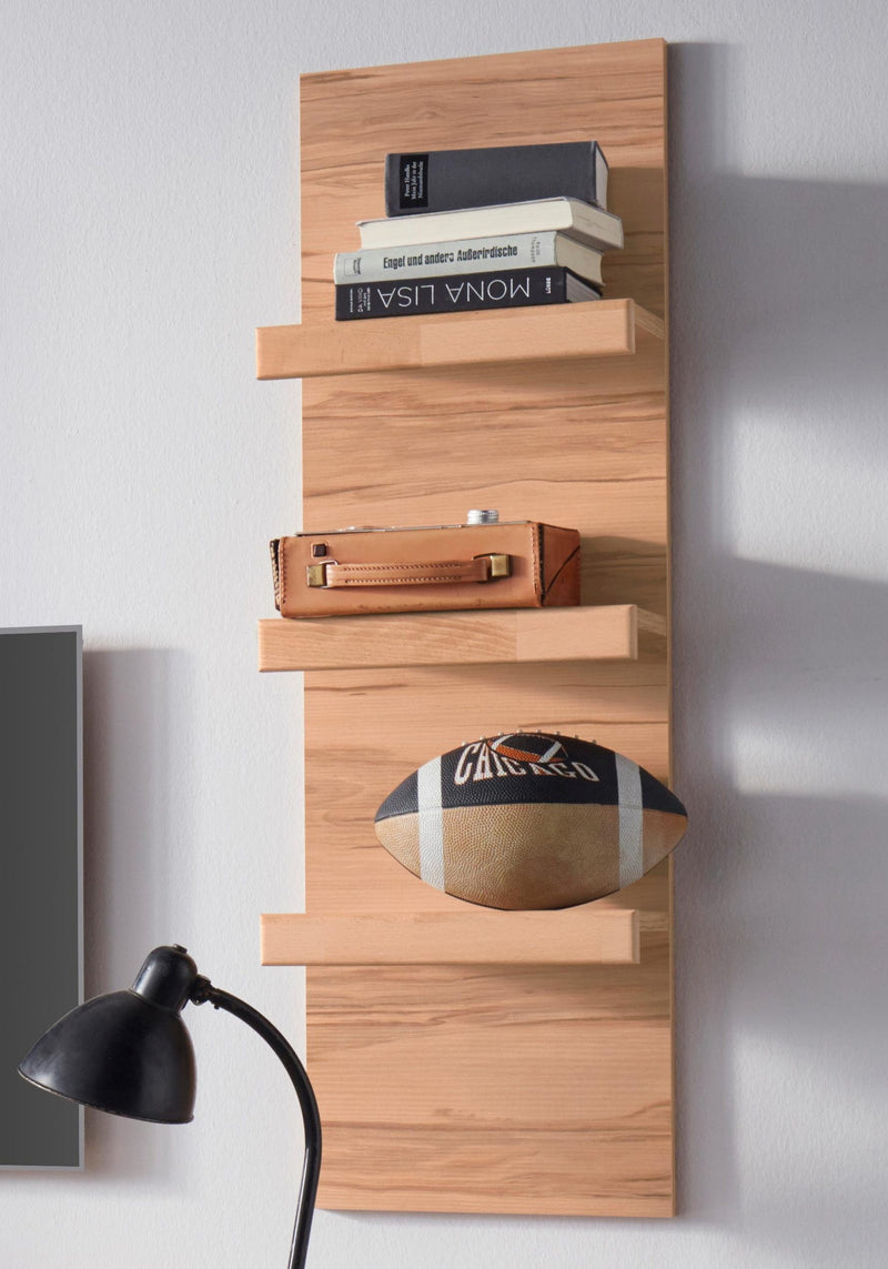 Raft de perete Woltra »Silkeborg« din lemn de fag, latime 35 cm - LunaHome.ro