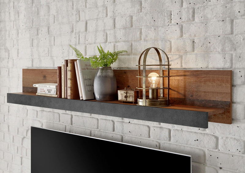 Raft de perete »BROOKLYN« cu aspect antichizat, 153 cm lungime - LunaHome.ro