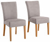 Set 2 scaune Queen cu aspect de piele, gri - LunaHome.ro
