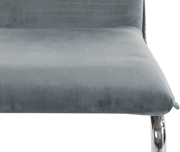 Set 2 scaune »Deorwine« cu tapiterie gri si picioare metalice - LunaHome.ro