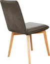 Set 2 scaune »London« cu tapiterie maro si cadru din lemn masiv de stejar - LunaHome.ro