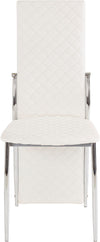 Set 2 scaune »Wilson« husa din imitatie de piele, cadru metalic cromat - LunaHome.ro