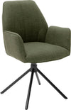 Set 2 scaune rotative Pemba, verde oliv - LunaHome.ro