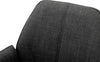 Set 2 scaune rotative Pemba antracit cu cadru metalic - LunaHome.ro