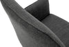 Set 2 scaune rotative Pemba antracit cu cadru metalic - LunaHome.ro