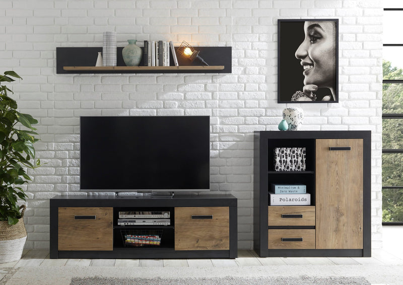 Set pentru living »Bruges« din 3 piese, culoare castan, 265 cm latime - LunaHome.ro