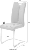 Set 2 scaune tapitate Artos XL, incarcabile pana la 140 kg - LunaHome.ro