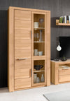 Vitrina Woltra cu fronturi din lemn de stejar, 100 cm latime - LunaHome.ro