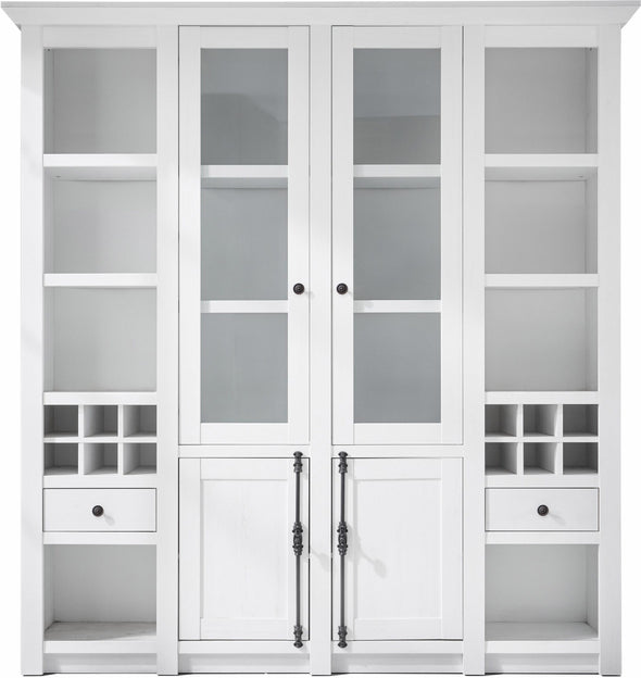 Vitrina »California« cu aspect decorativ și profile de cornișă elaborate - LunaHome.ro