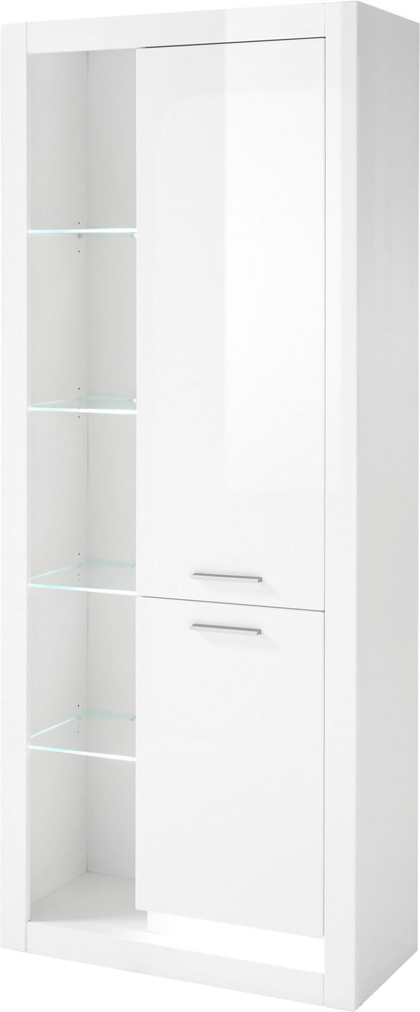 Vitrina »MERAN« într-un design modern alba, 80 cm latime - LunaHome.ro