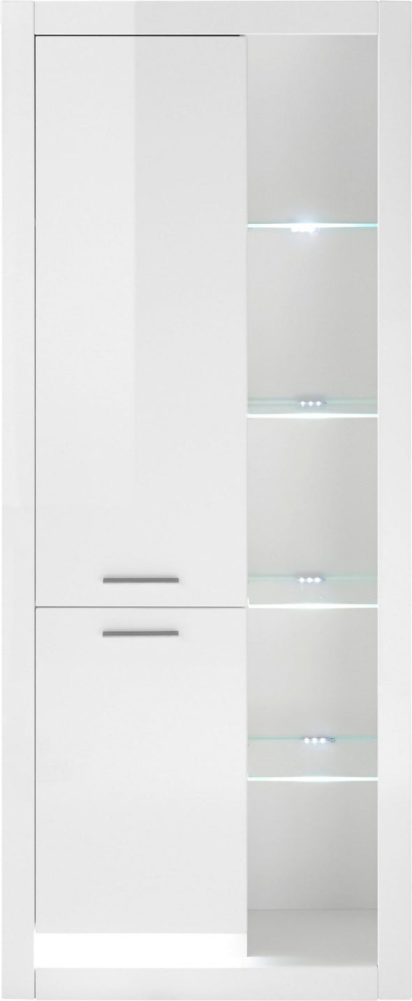 Vitrina »MERAN« într-un design modern alba, 80 cm latime - LunaHome.ro