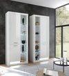 Vitrina »MERAN« într-un design modern alba, 80 cm latime - LunaHome.ro