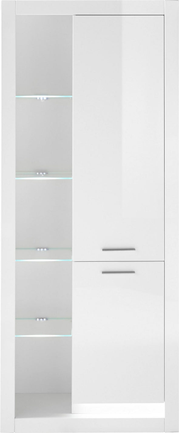 Vitrina »MERAN« într-un design modern alba, 80 cm latime - LunaHome.ro