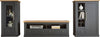 Vitrina »Westminster« gri inchis din MDF, 58 cm latime - LunaHome.ro