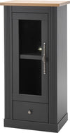 Vitrina »Westminster« gri inchis din MDF, 58 cm latime - LunaHome.ro