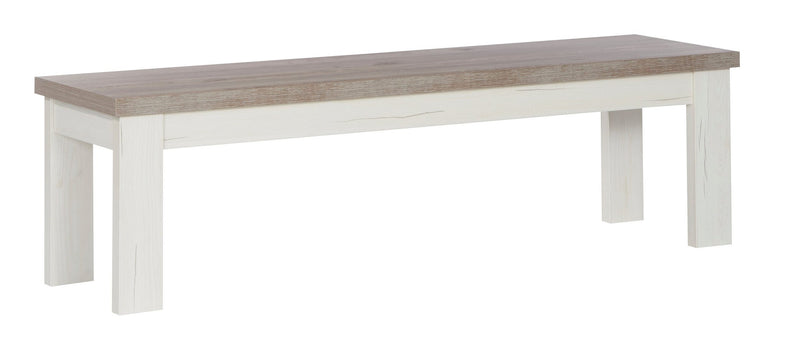 Bancheta Musterring York, din lemn masiv de stejar 160 cm latime - LunaHome.ro