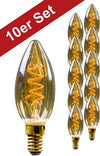 Bec cu filament LED BLULAXA Vintage, E14 (10 buc.) - LunaHome.ro