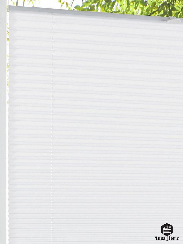 Jaluzea plisată, albă 130x70 cm