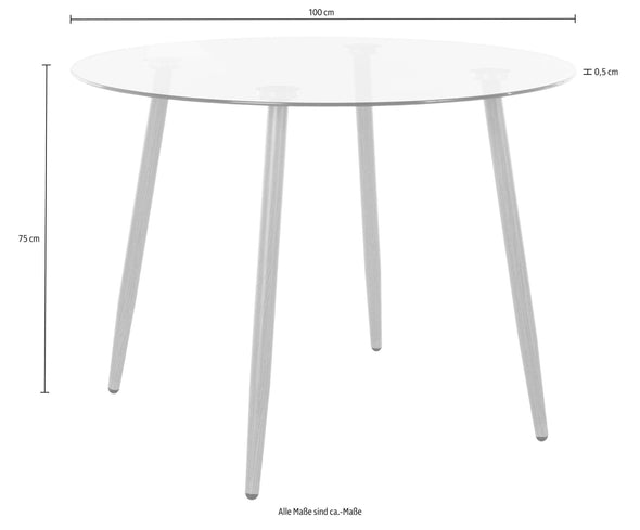 Masă rotundă Miller, 100 cm