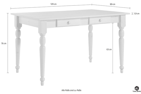 Masă natur Noah, 120 cm