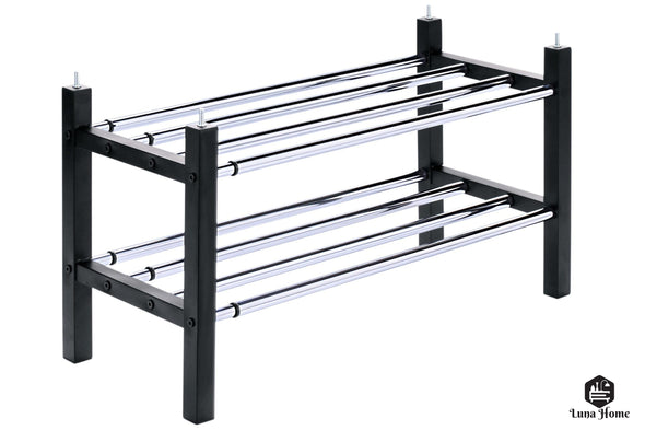 Raft negru de incaltaminte
