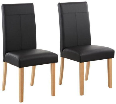 Set 2 scaune negre Rubin