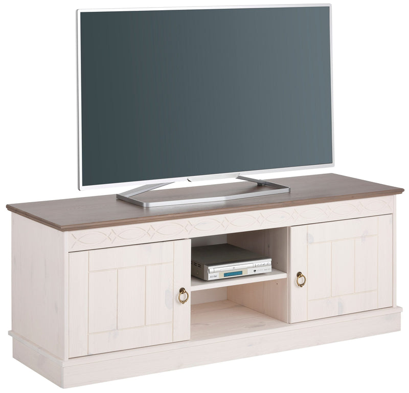 Comodă TV albă Indra 120 cm